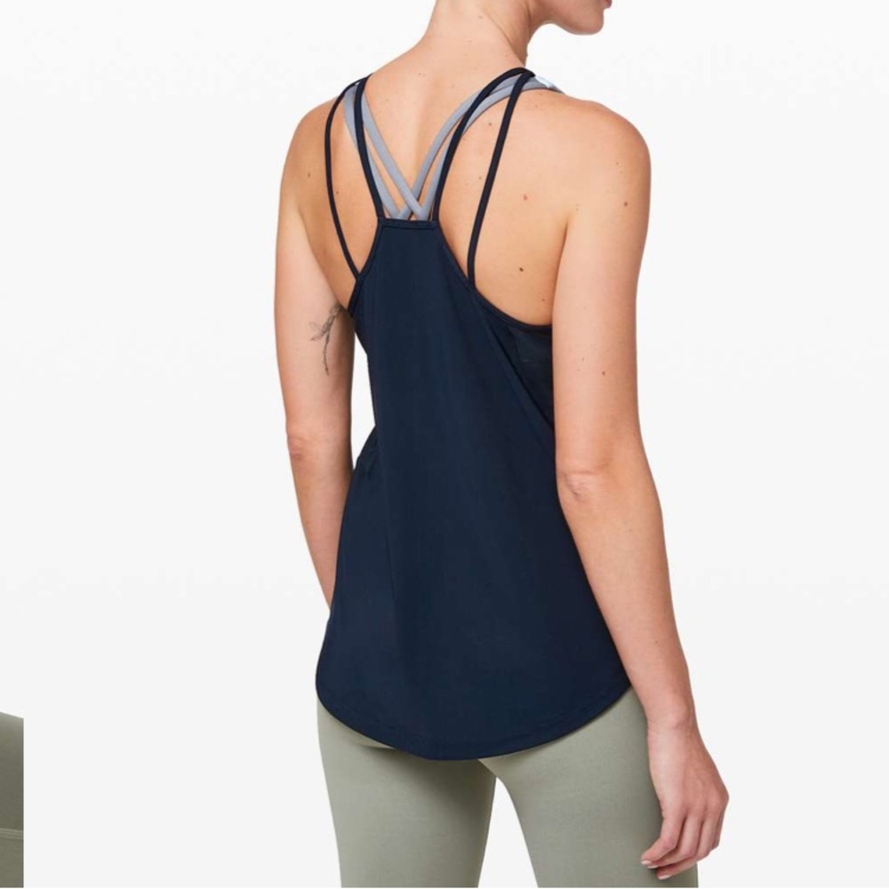 Lululemon Run Off-Route Tank True Navy - Picture 3 of 8